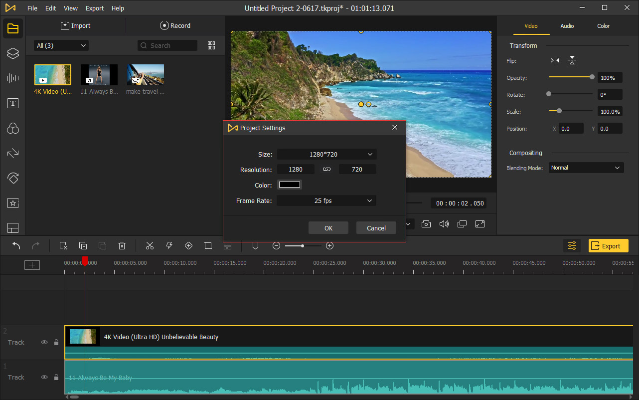 configuración del proyecto