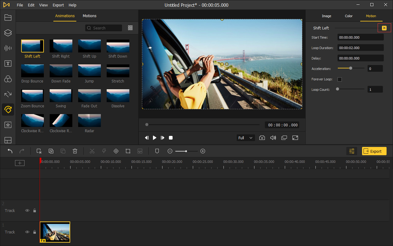 eliminar la animación