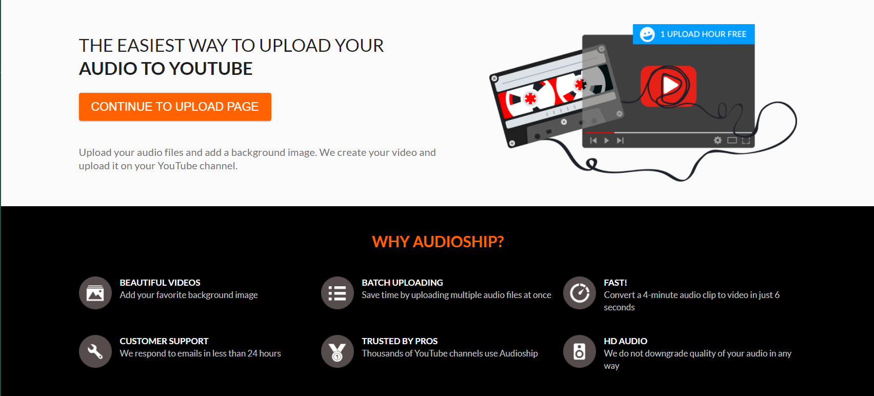 subir audio a youtube con audioship