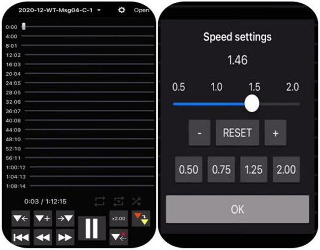 cómo cambiar velocidad de audio para android y iphone
