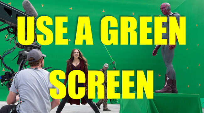 cómo usar pantalla verde