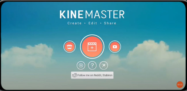 iniciar un proyecto en kinemaster