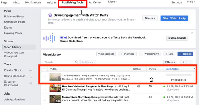 cómo subir un video en facebook con música sin copyright