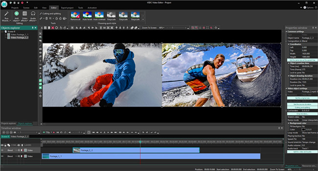 redimensionar video con vsdc free video editor