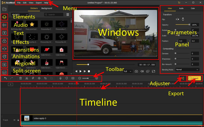 edit video with AceMovi