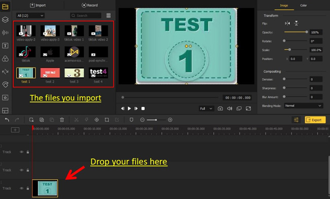 importar video a acemovi video  editor